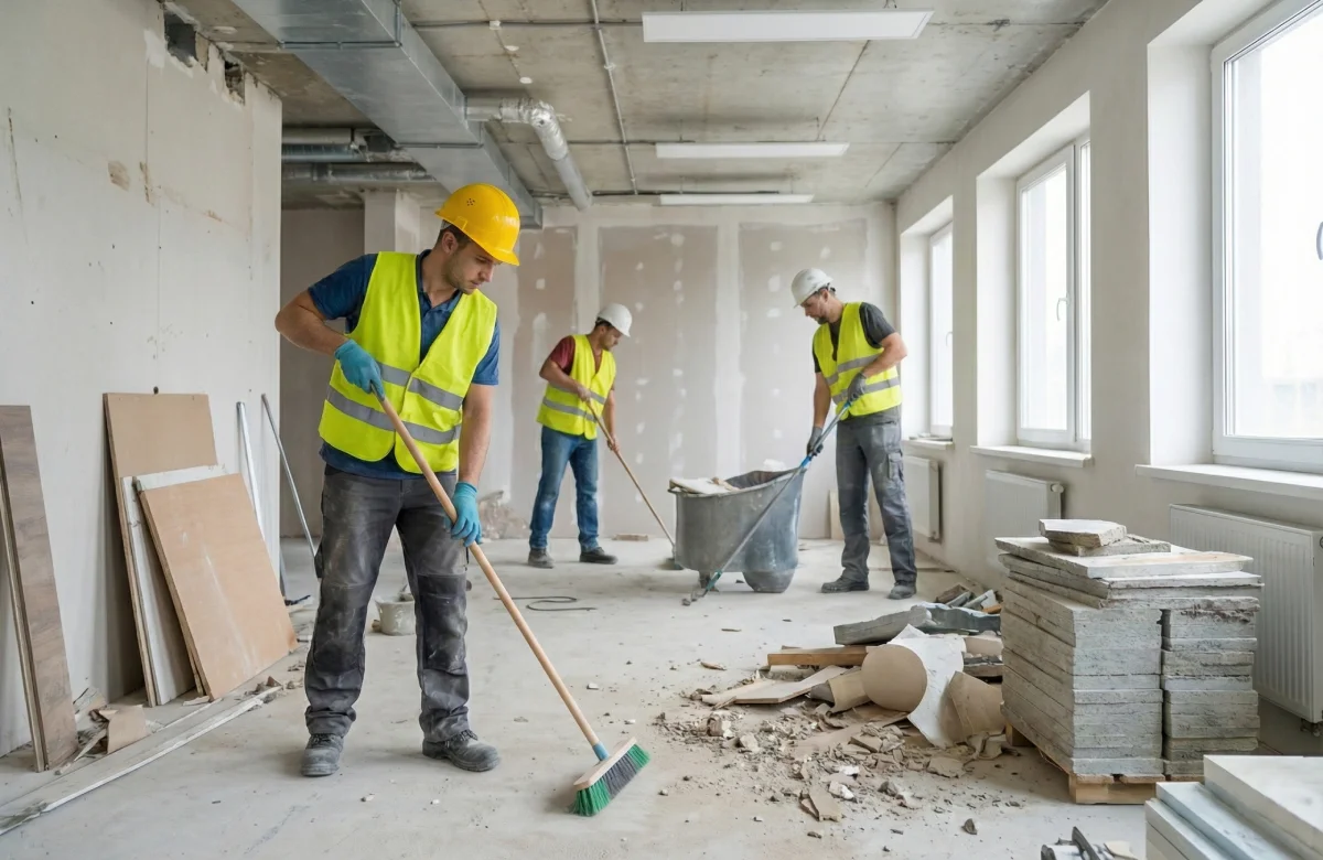 Nettoyage fin de chantier